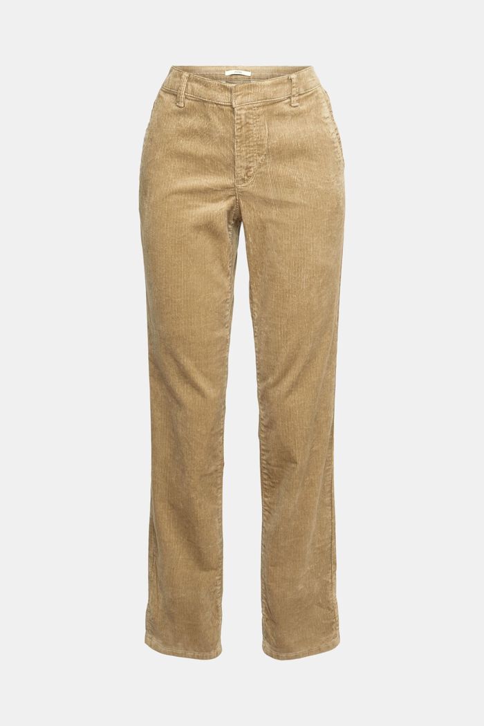 Mid-rise corduroy trousers, PALE KHAKI, detail image number 6