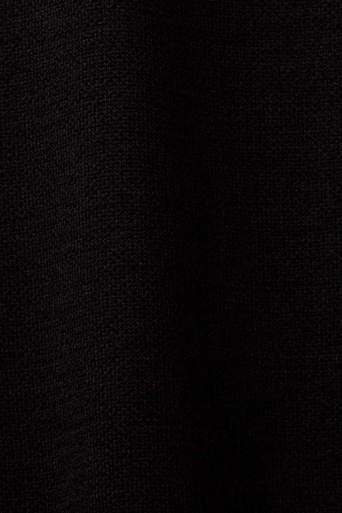 Sleeveless Wool-Blend Mini Dress, BLACK, detail image number 5