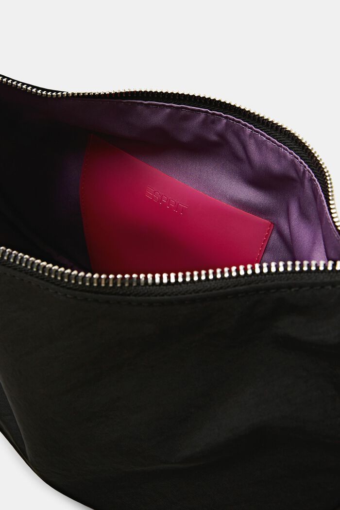 Crescent Shoulder Bag, BLACK, detail image number 4