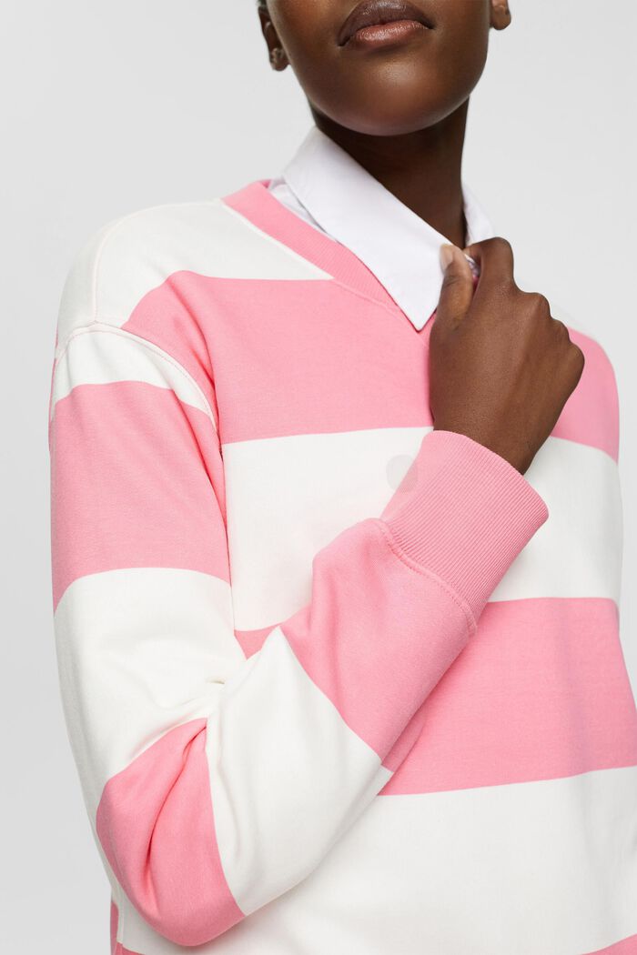 Striped sweatshirt, PINK, detail image number 2